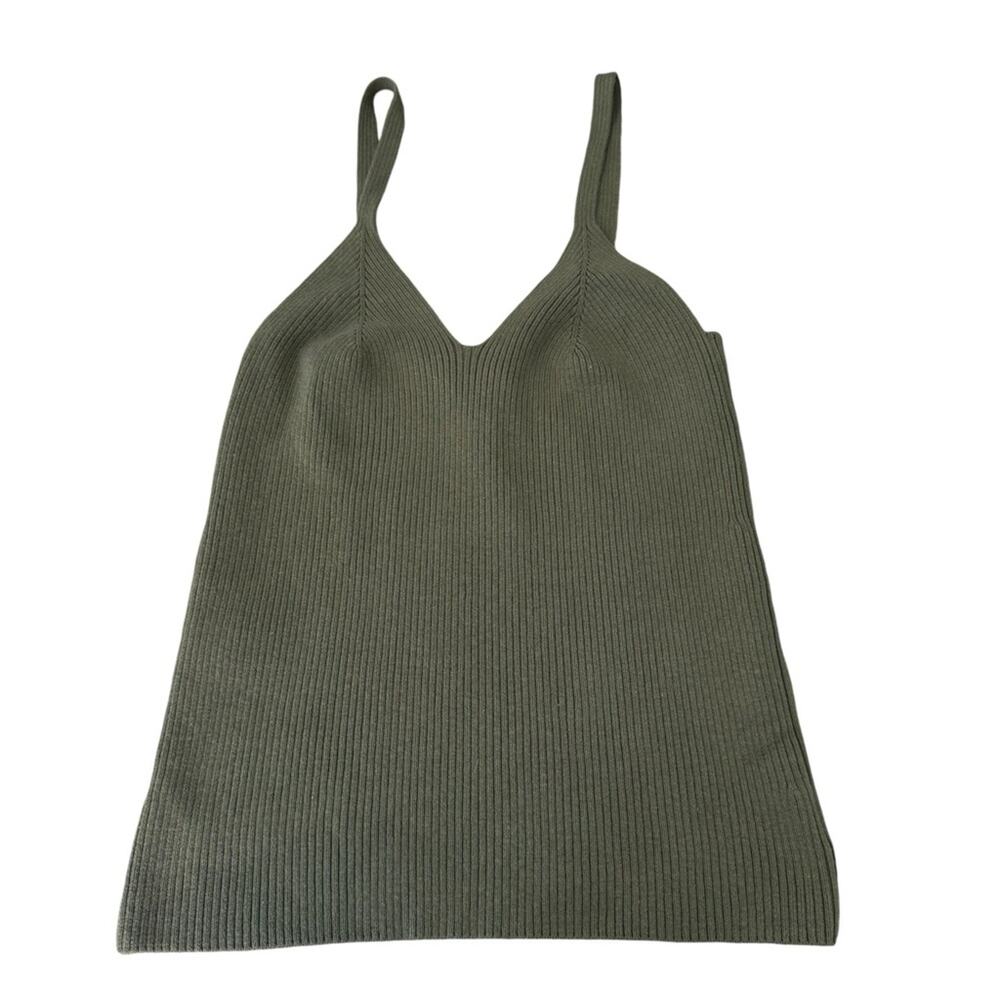 NWT Mara Hoffman Emilia Tank Organic Cotton Minimalist Knit Ribbed‎ Tank Top XL